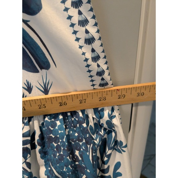 FARM Rio Ancient Garden‎ Midi Dress Women's Small Cotton Puff Sleeve Sz Medium - Picture 10 of 13